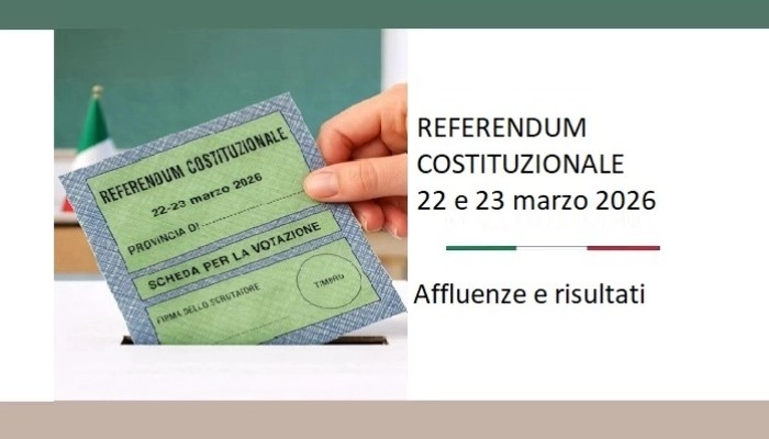 Referendum Costituzionale Confermativo dei giorni 22 e 23 marzo 2026