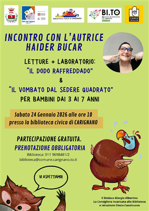 Letture e laboratorio con l'autrice Haider Bucar