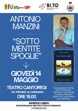 Presentazione del nuovo romanzo di Antonio Manzini
