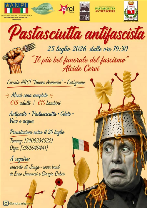 Pastasciutta Antifascista 2026