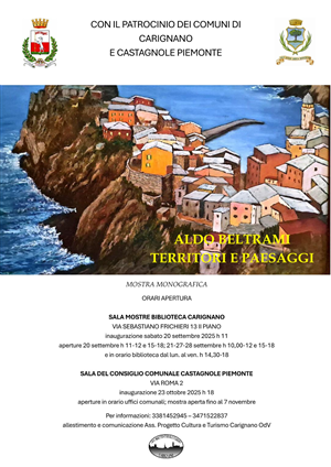Mostra personale di Aldo Beltrami: paesaggi e territori