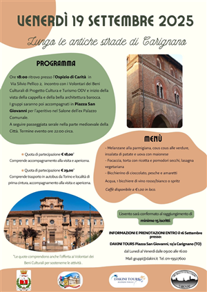 Aperipasseggiata "Lungo le antiche strade di Carignano"